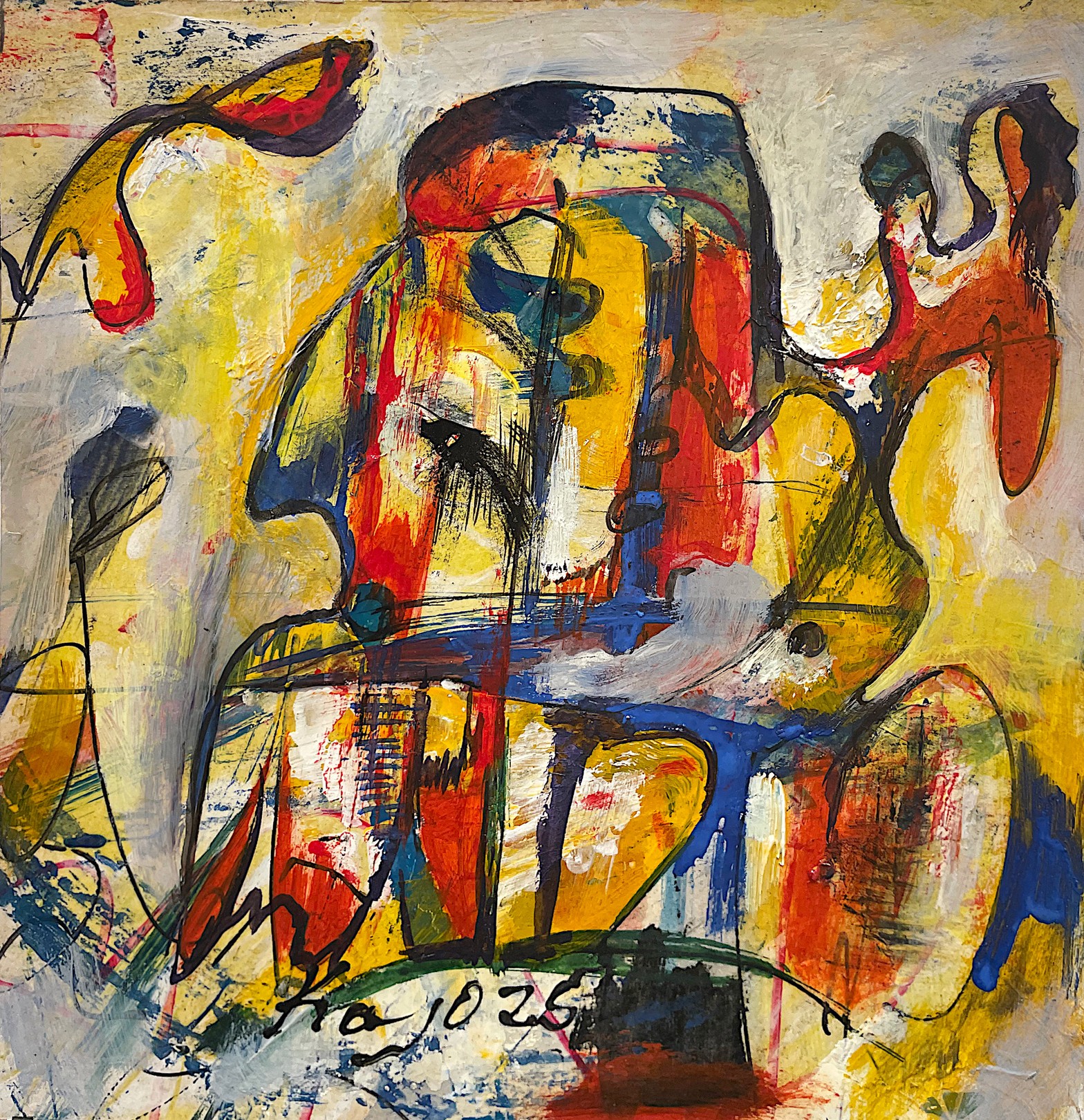 Kajazun (Kajo) Avetisyan, Colourful Composition VI Kajazun (Kajo) Avetisyan, Colourful Composition VI