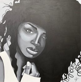 Gemälde, Eclipse: Monochrome Whispers, Olga Tiho