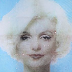 Peinture, Marilyn on Bright Blue, Marian Williams