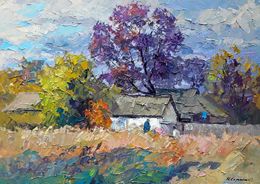 Painting, Autumn chores, Boris Serdyuk