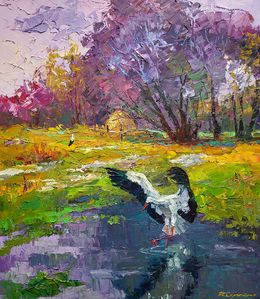Painting, Return of the bird, Boris Serdyuk