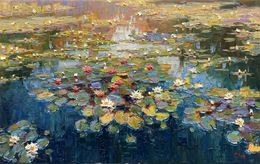 Peinture, Water lilies, Evgeny Chernyakovsky