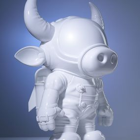 Sculpture, Space Cowboy - Moox White Edition Small, Jules Holland