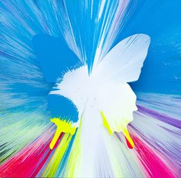 Gemälde, 224 Butterfly Spinpainting with Diamond Dust, Punk Me Tender
