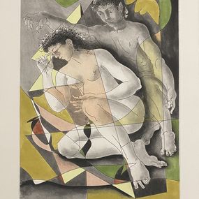 Print, Couple lisant, Hans Erni