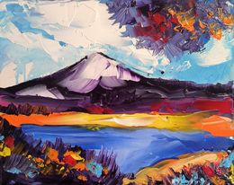 Gemälde, Fuji serenity, Thibault Vigneron