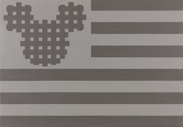 Peinture, Flag with Mickey with Gray Stripes, Konstantin Benkovich