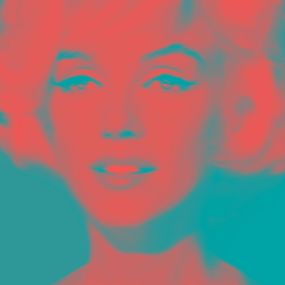 Drucke, Marilyn Turquoise No. 43, Batik