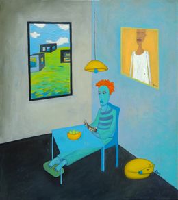 Painting, Sunday afternoon, Ventzislav Dikov