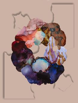 Gemälde, Finding Flow (Organic Wreath Series), Ariadna Dane