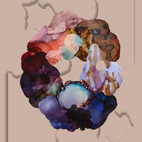 Peinture, Finding Flow (Organic Wreath Series), Ariadna Dane