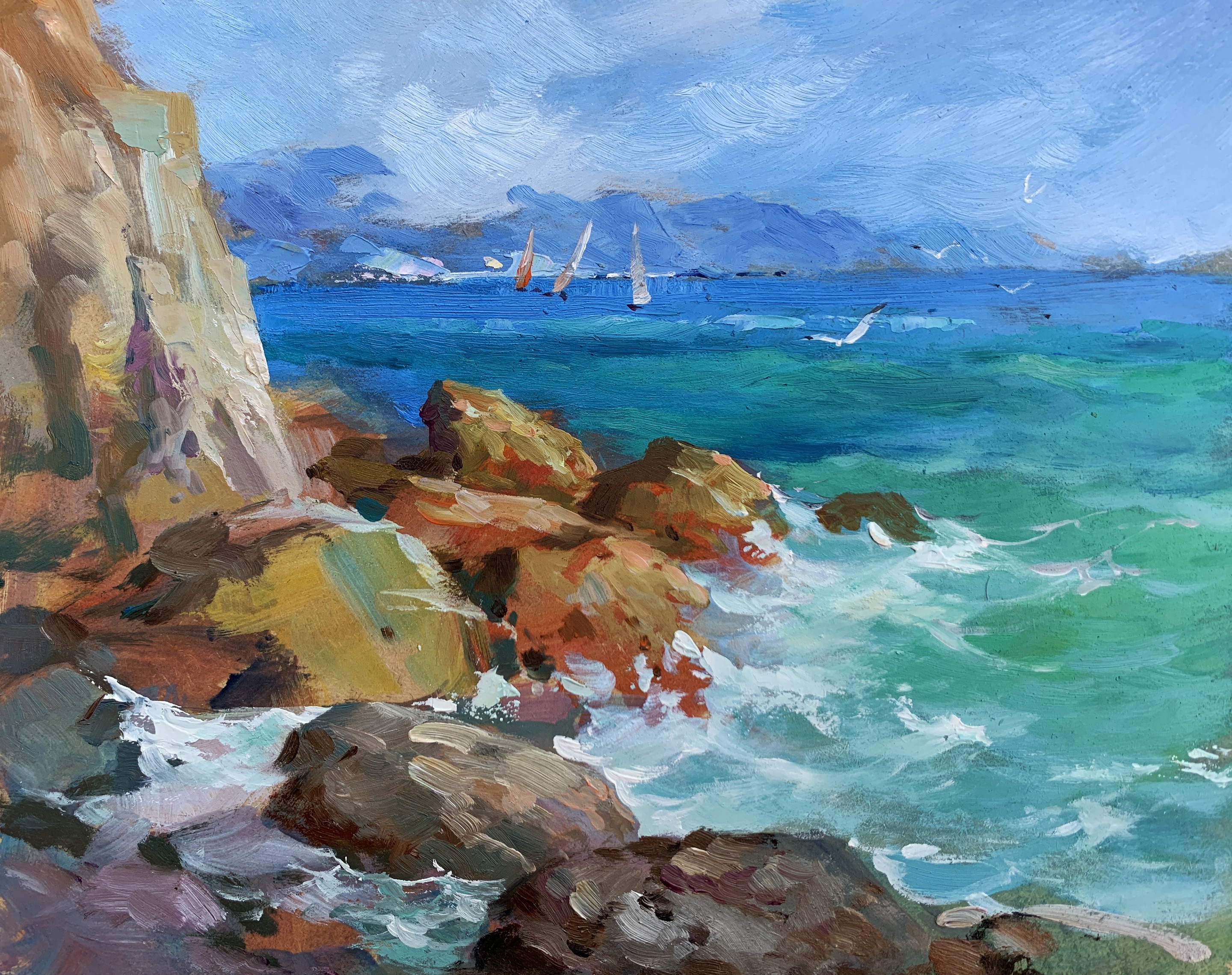 Suprunchuk Yuriy, Sea waves beat against the rocks Suprunchuk Yuriy, Sea waves beat against the rocks