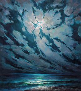 Peinture, Cloudy night, Alisa Onipchenko-Cherniakovska