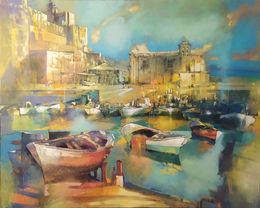 Gemälde, Low Tide in Pozzuoli (Naples), Alex Bertaina