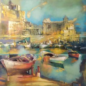 Gemälde, Low Tide in Pozzuoli (Naples), Alex Bertaina