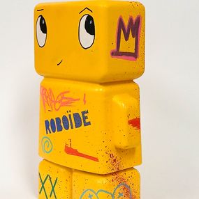 Skulpturen, Mini Roboïde jaune, PRAB'Z