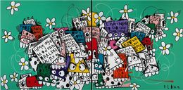 Peinture, Modern Space Age Ralp (Diptych), Christopher Florentino