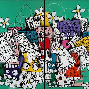 Painting, Modern Space Age Ralp (Diptych), Christopher Florentino
