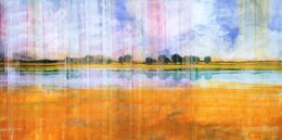Painting, Berry Orange Blue, Skadi Engeln