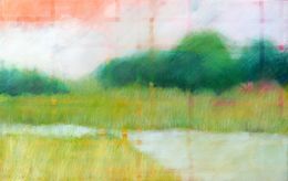 Painting, Grünes Land am Fluss, Skadi Engeln