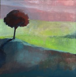Peinture, L'arbre rouge, Elisabeth de Chérisey