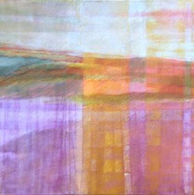 Gemälde, Störbild Rosa Orange, Skadi Engeln