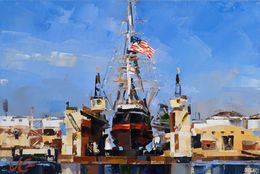 Painting, Sailboat Star of India, Volodymyr Gluhomanyuk