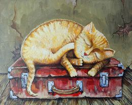 Gemälde, 0ld suitcase., Rakhmet Redzhepov (Ramzi)