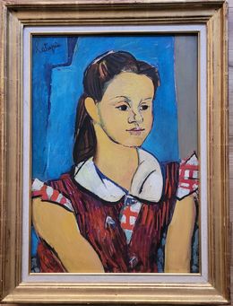 Peinture, Jeune fille brune, Louis Latapie