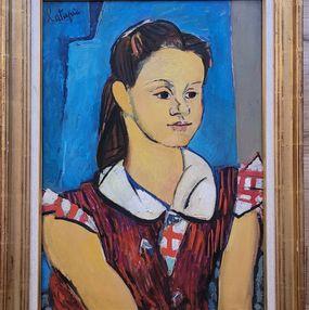 Peinture, Jeune fille brune, Louis Latapie