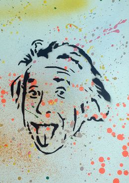 Painting, Einstein Pochoir, Spaco