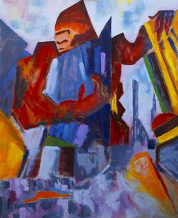 Painting, Gorille à New York, Jean Christophe Stauder