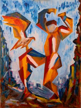 Gemälde, Prométhée enchaîné, Jean Christophe Stauder