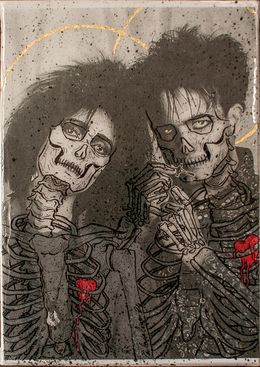 Gemälde, Robert Smith & Siouxsie, Carlos Olmo