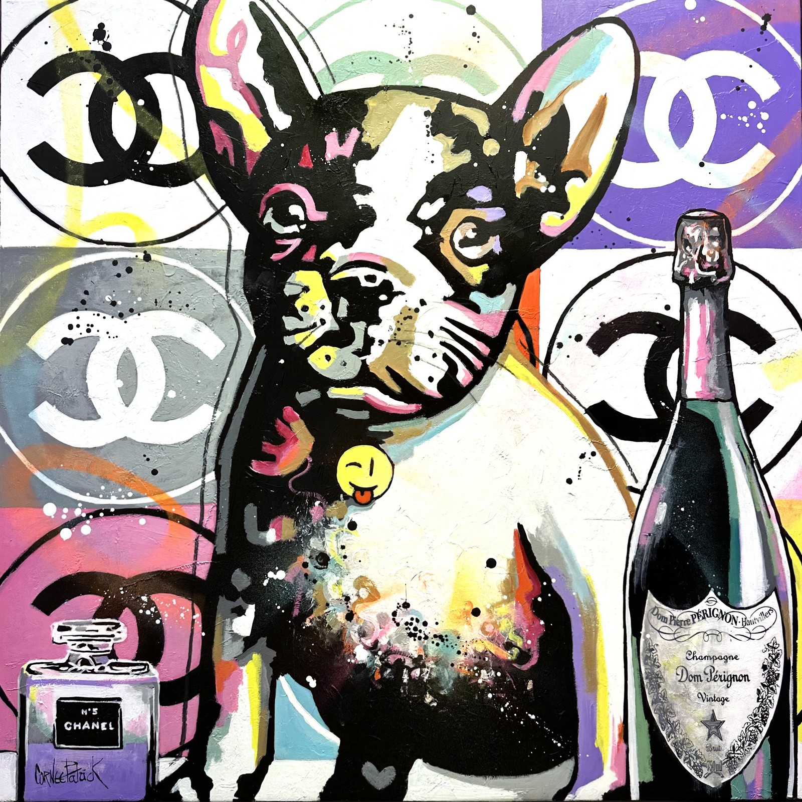 Patrick Cornée, My French Bulldog loves Chanel and Dom Pérignon Patrick Cornée, My French Bulldog loves Chanel and Dom Pérignon