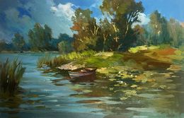 Gemälde, On a summer nature holiday, Suprunchuk Yuriy