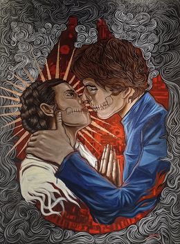 Gemälde, The Kiss, Carlos Olmo