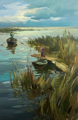 Gemälde, Seeing off the sunset, Suprunchuk Yuriy