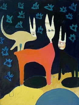 Painting, Les marcheurs rêvent, Barbara Goldmann