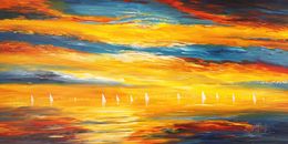Peinture, Romantic Evening Sailing XXL 3, Peter Nottrott