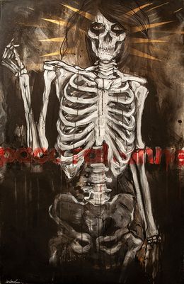 Painting, Bones are forever, Carlos Olmo