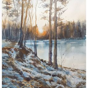 Gemälde, The last rays, Irina Pronina