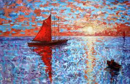 Gemälde, Scarlet Sail, Rakhmet Redzhepov (Ramzi)