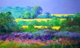 Painting, Rapeseed fields, Boris Serdyuk