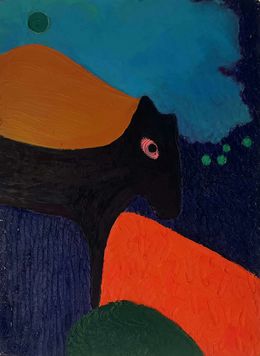 Painting, Robe noir, Barbara Goldmann