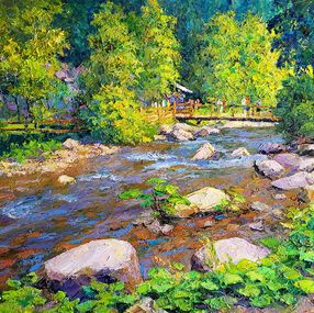 Gemälde, Clean stream, Boris Serdyuk