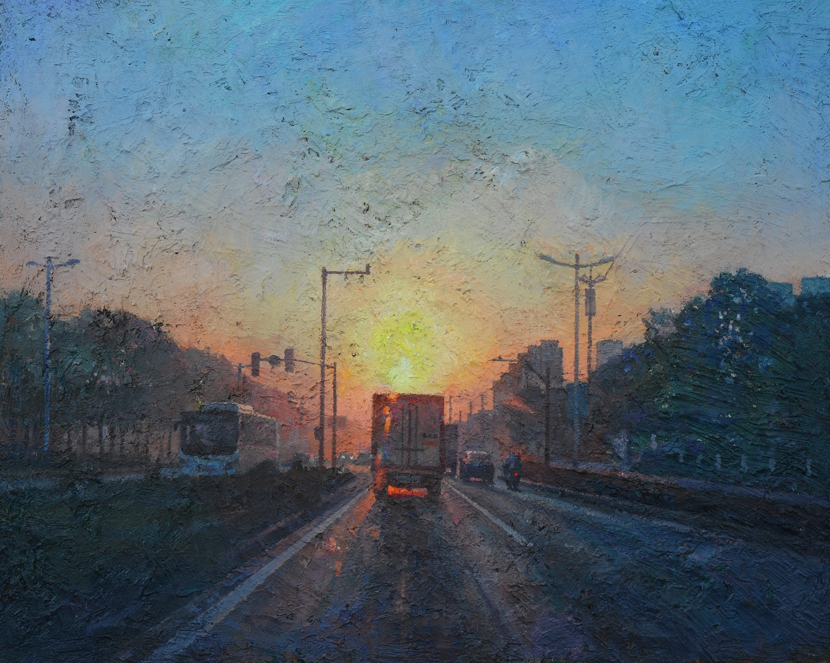 Zhen Hao He, Série : Le soir - 16ème tableau Zhen Hao He, Série : Le soir - 16ème tableau