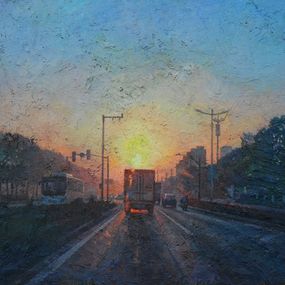 Gemälde, Série : Le soir - 16ème tableau, Zhen Hao He