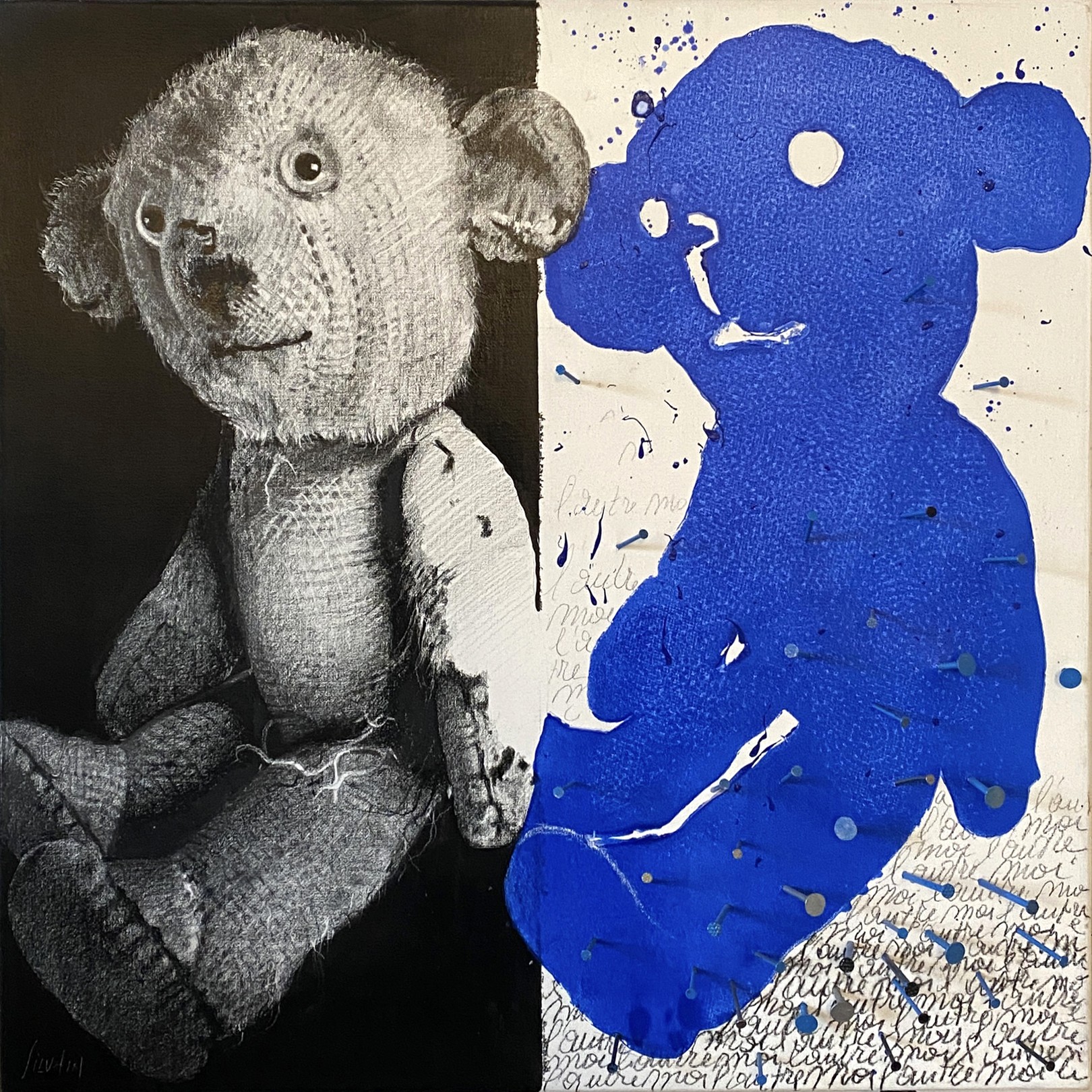 Christian Silvain, Two teddy bears Christian Silvain, Two teddy bears