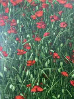 Peinture, Polly Joke poppies 2, Tanya Shymko